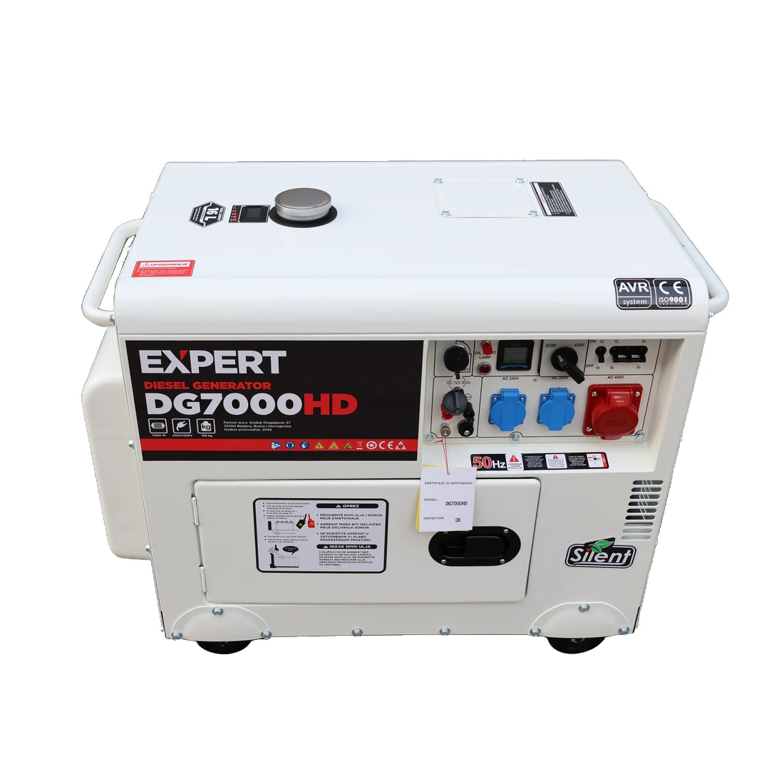 Expert dizel agregat za struju DG7000HD 7kW - Image 4