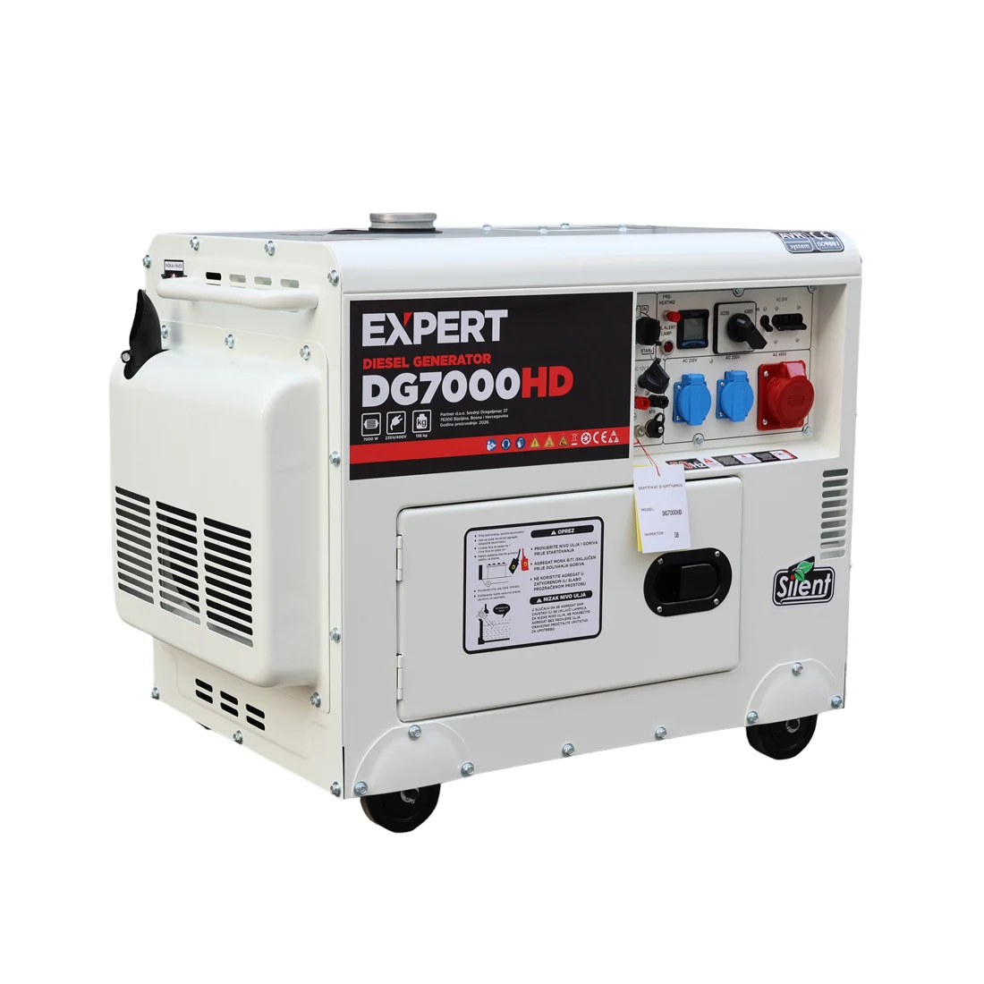 Expert dizel agregat za struju DG7000HD 7kW