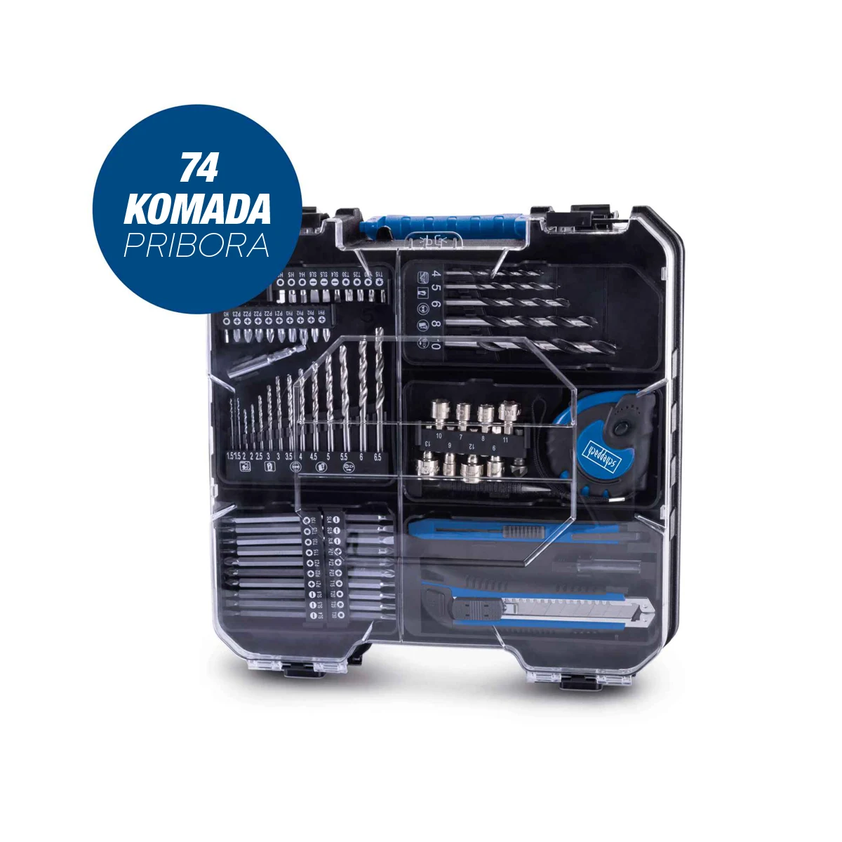 Scheppach aku bušilica odvijač sa 74 komada pribora IXES C-DTB74/1-X - Kit - Image 2
